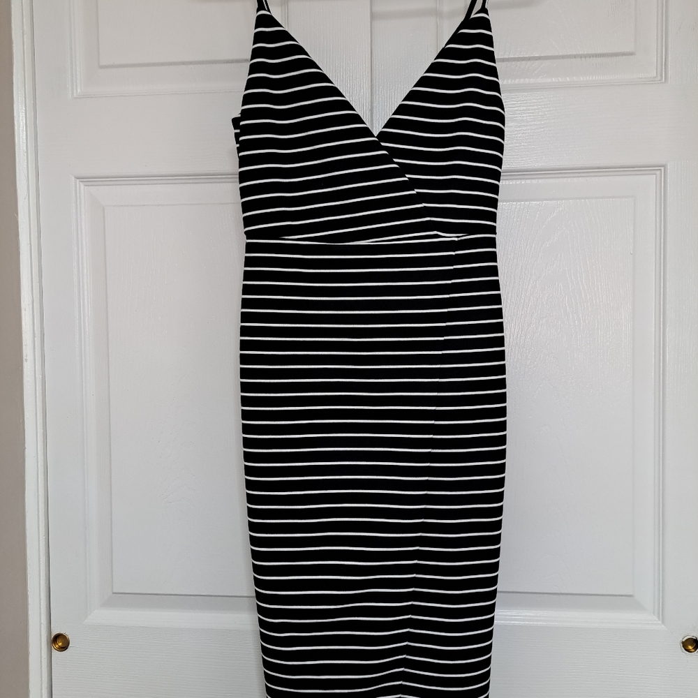 Strappy Striped Dress